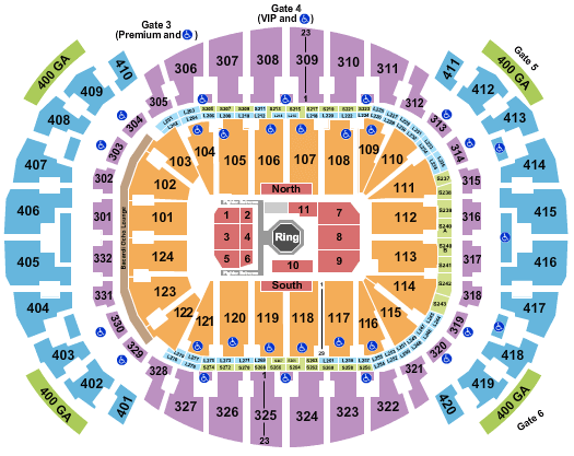 Kaseya Center UFC Seating Chart